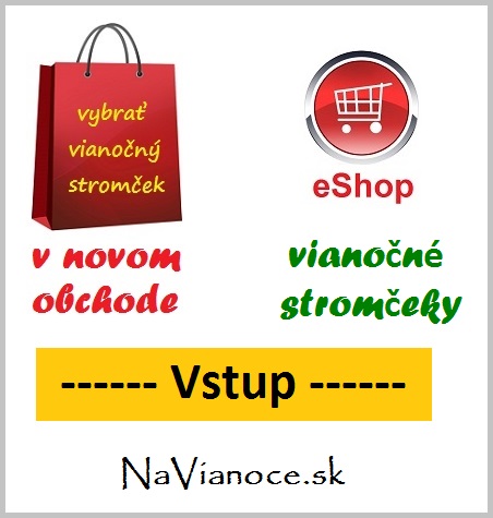 umely vianocny stromcek predaj obchod eshop, vstup do internetoveho obchodu vianocnych stromcekov